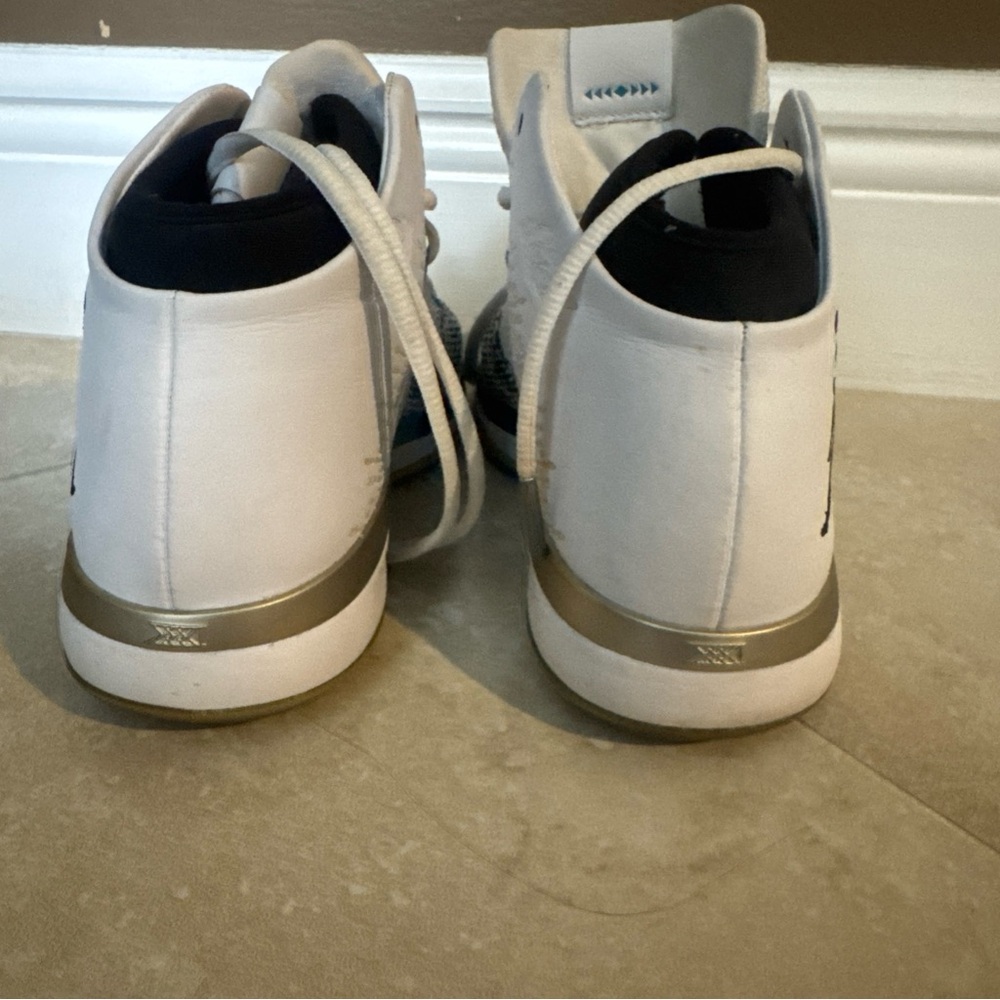Nike Air Jordan 31 N7 - 85423-003 Size 6y Sneaker white turquoise gold high top - Picture 6 of 10